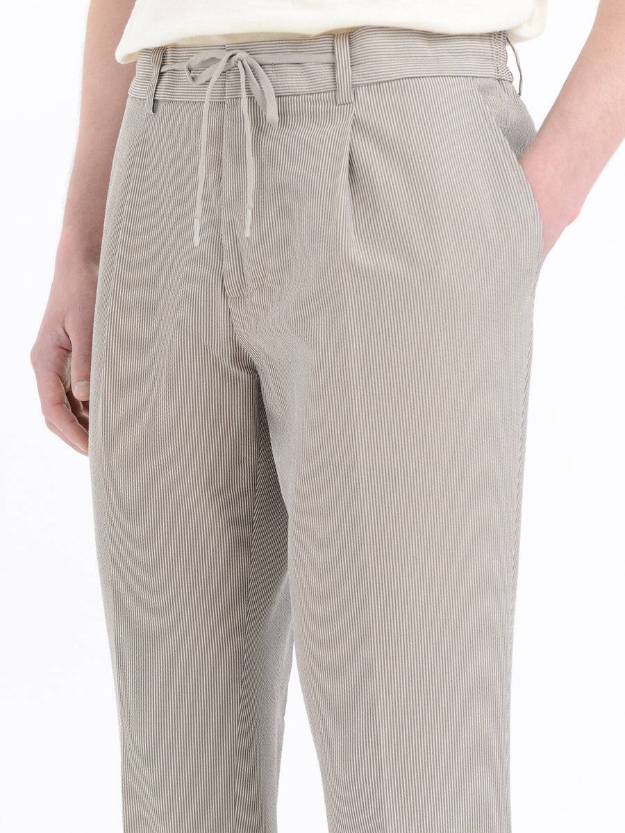 Paoloni Pantalone jogging seersucker gessato Outlet
