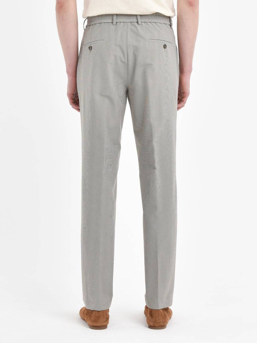 Paoloni Pantalone jogging seersucker gessato Outlet