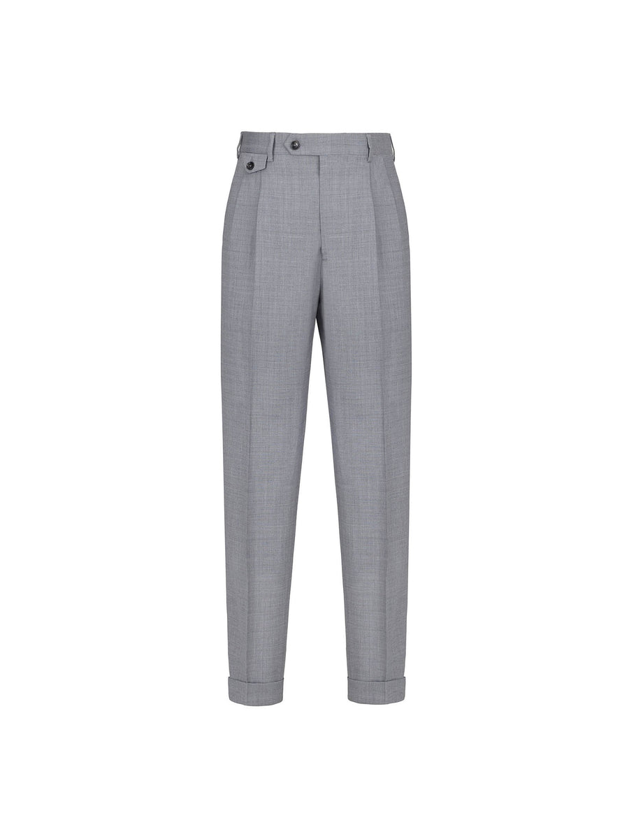 Paoloni Pantalone doppia pinces tela di lana stretch