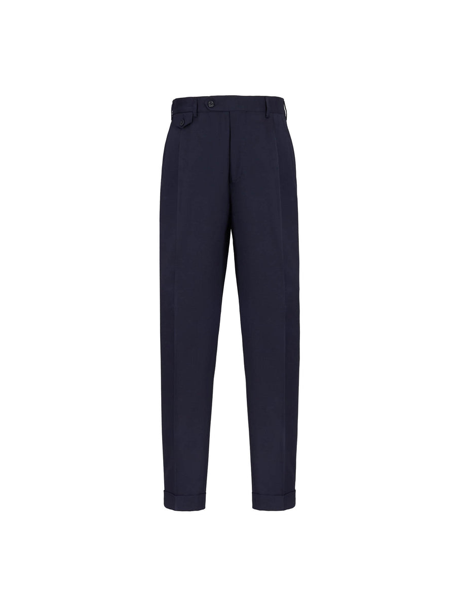 Paoloni Pantalone doppia pinces tela di lana stretch