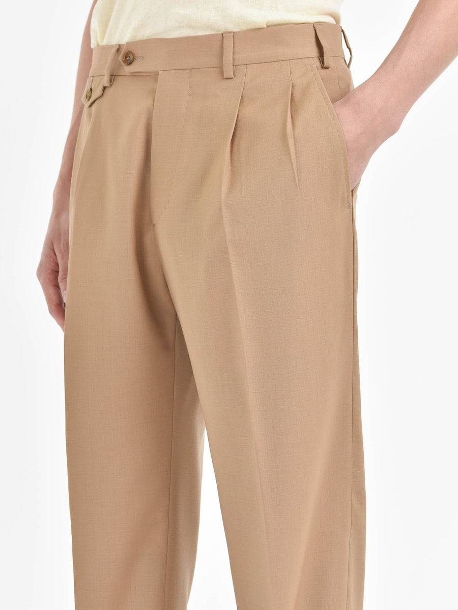Paoloni Pantalone doppia pinces tela di lana stretch I Più Venduti
