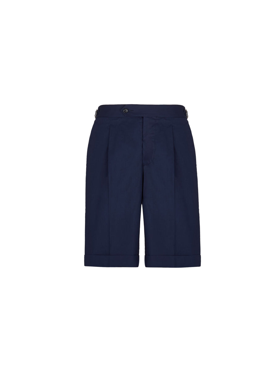 Paoloni Bermuda con risvolto cotone stretch