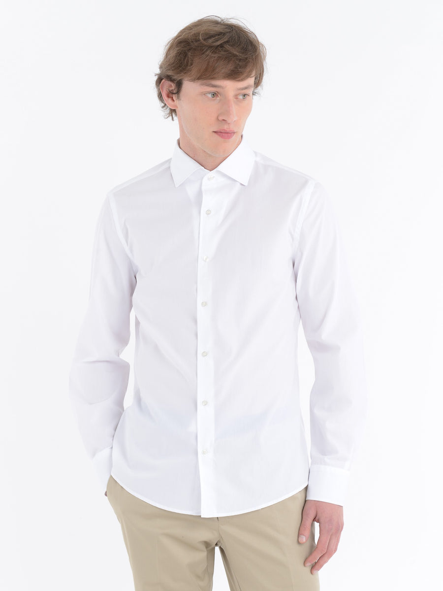 Paoloni Camicia regular popeline di cotone In Linea