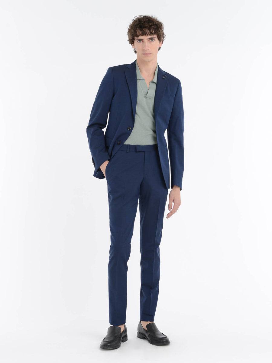 Paoloni Abito slim microarmatura lana cotone Promozione Limitata