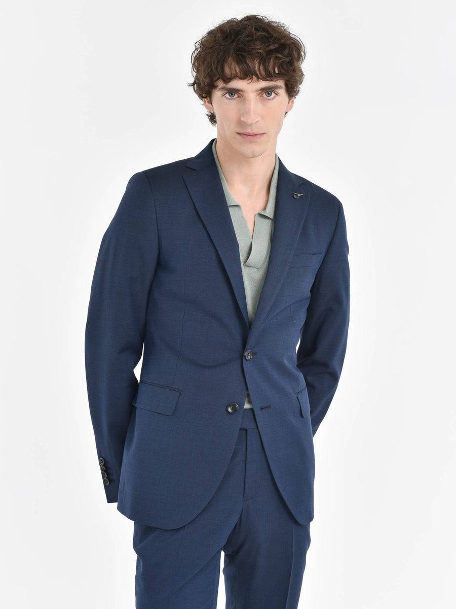 Paoloni Abito slim microarmatura lana cotone Promozione Limitata