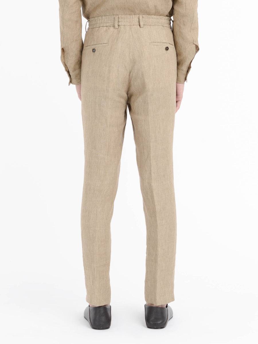 Paoloni Pantalone jogging lino delavè Outlet
