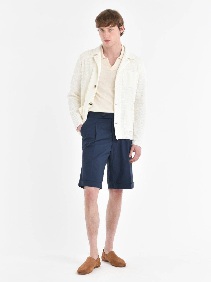 Paoloni Bermuda con risvolto cotone stretch Discount Store per i nuovi prodotti