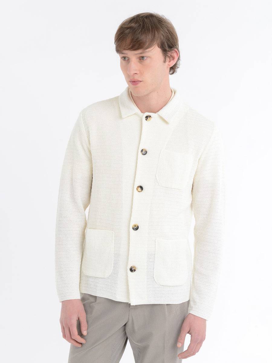 Paoloni Overshirt in maglia misto cotone Economico