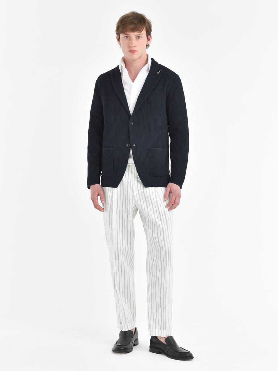 Paoloni Giacca maglia jersey costina Online
