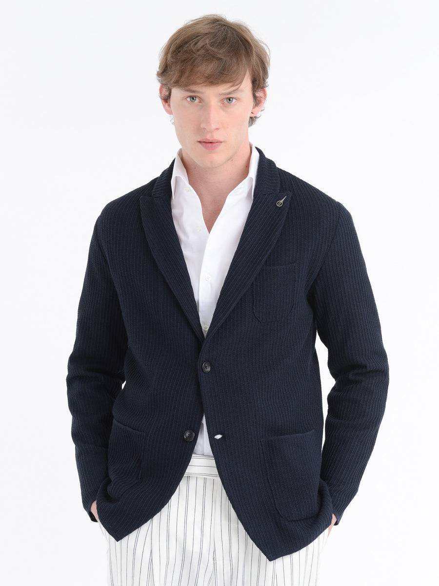 Paoloni Giacca maglia jersey costina Online