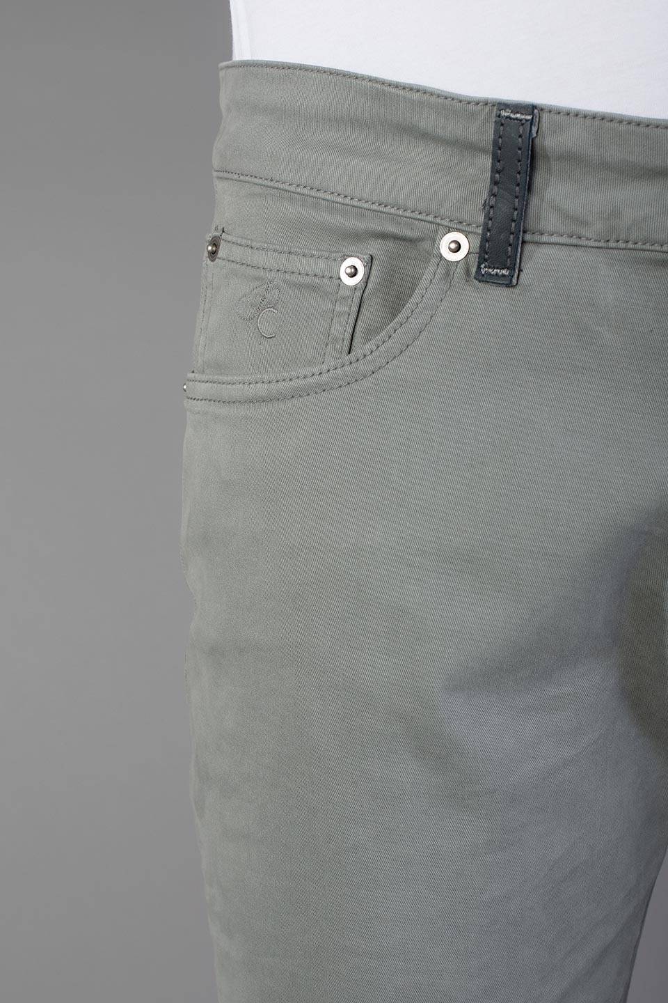 Paul Cortese Gabardine 5 tasche Grey In Saldo