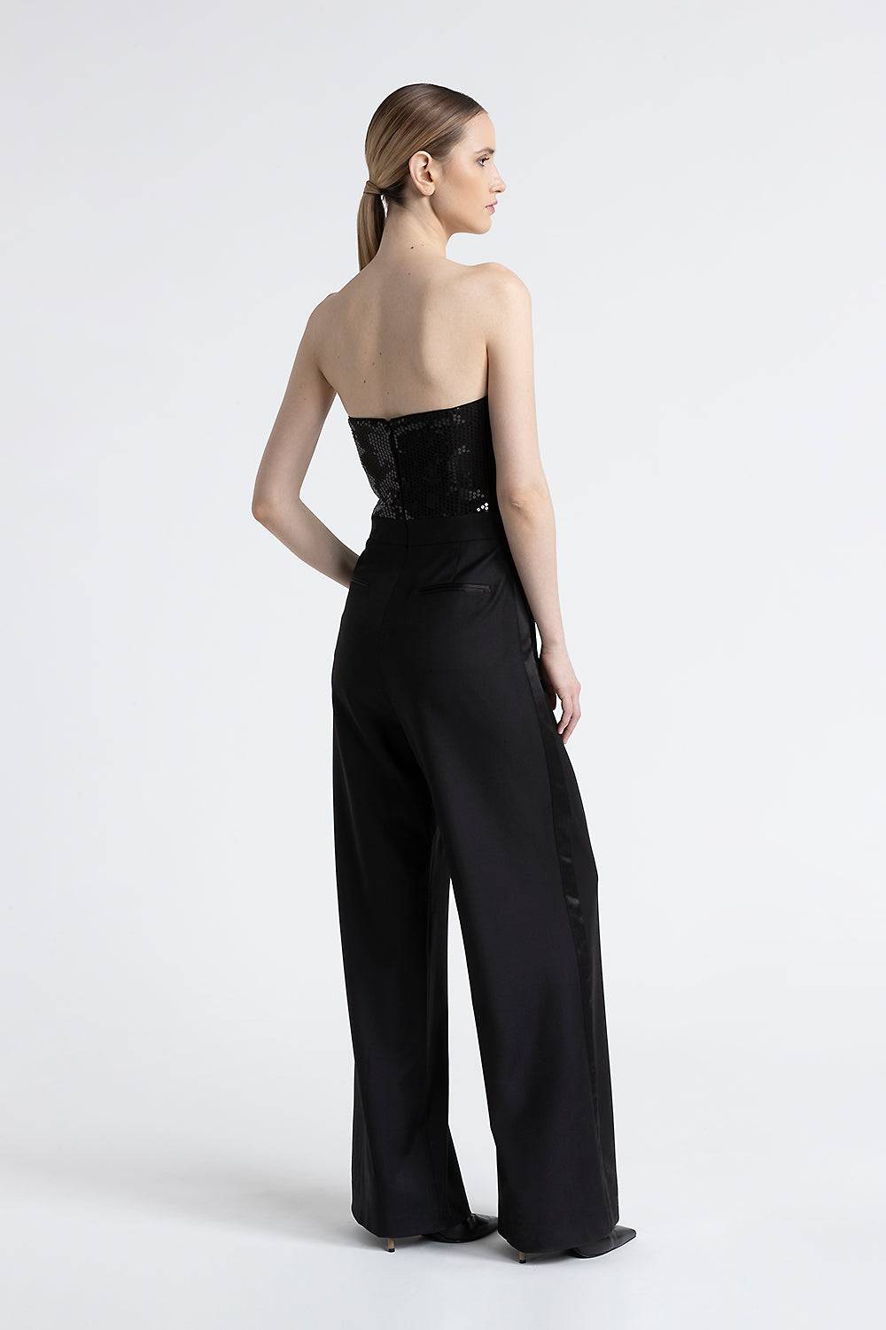 ﻿Peserico Tuta senza maniche in twill con paillettes Online