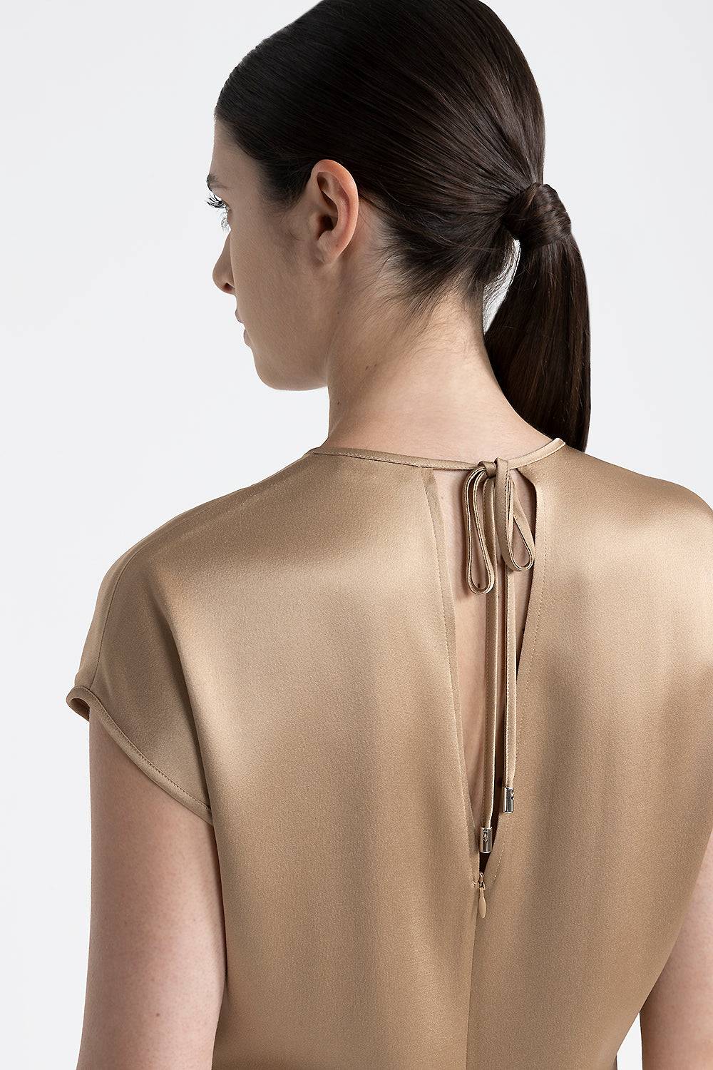 Peserico Abito midi girocollo con Punto Luce Outlet