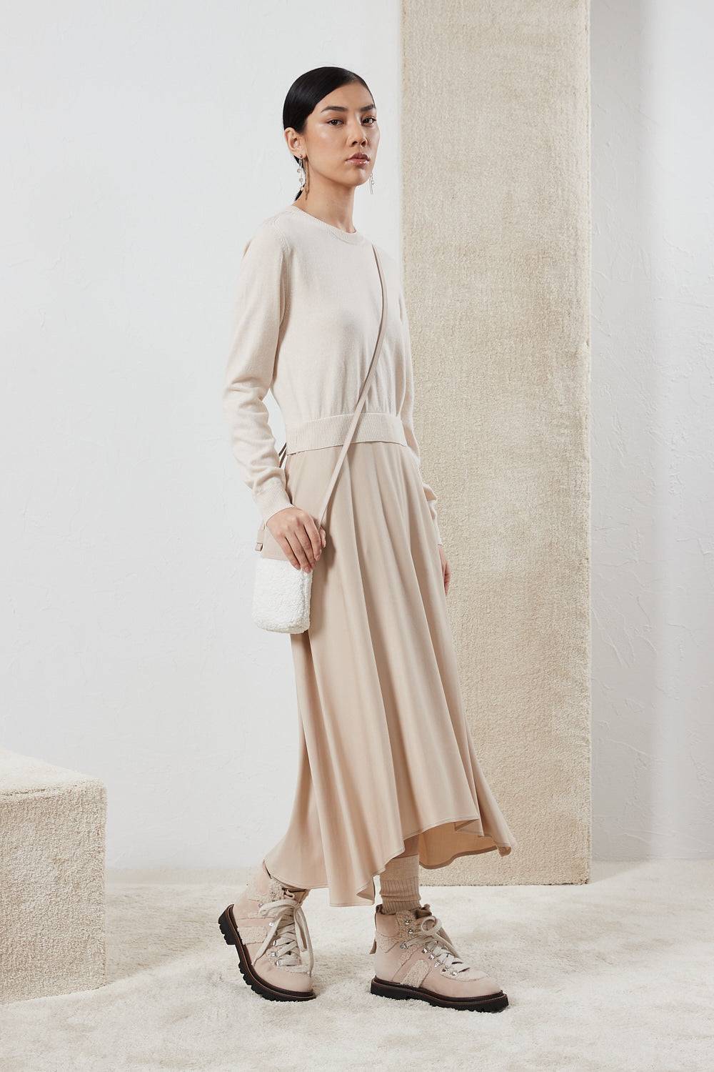 Peserico Abito in lana, seta e cashmere Vendite Flash