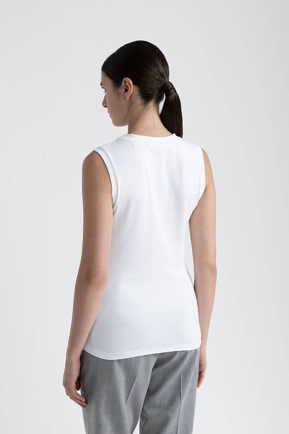 Peserico Top in jersey stretch con Punto Luce In Linea