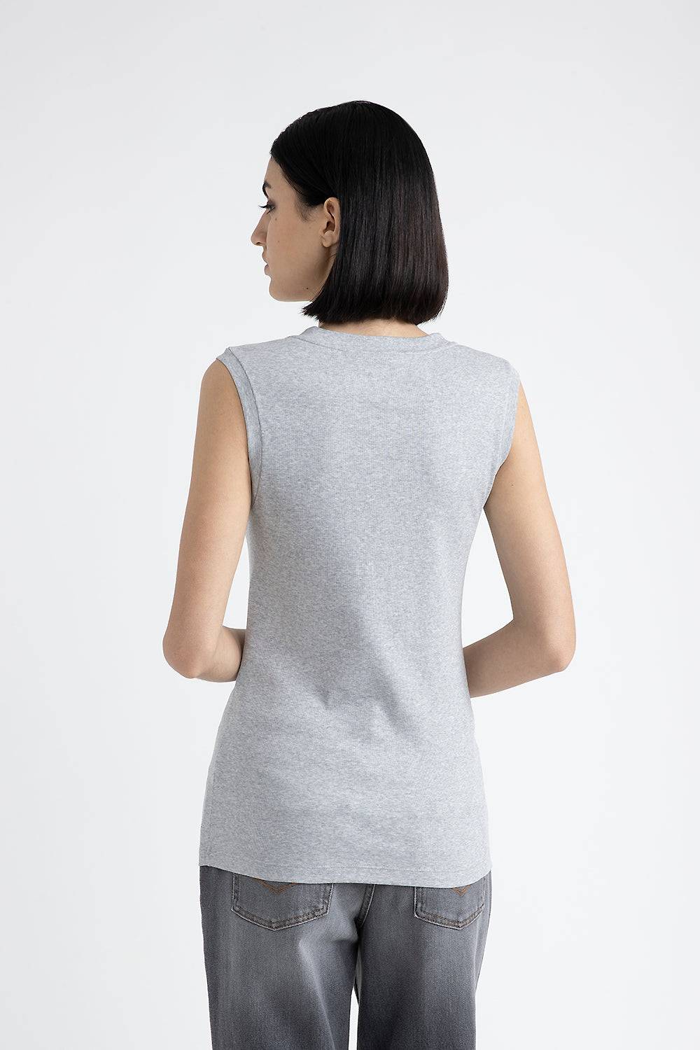 Peserico Top in jersey stretch con Punto Luce Nuovo