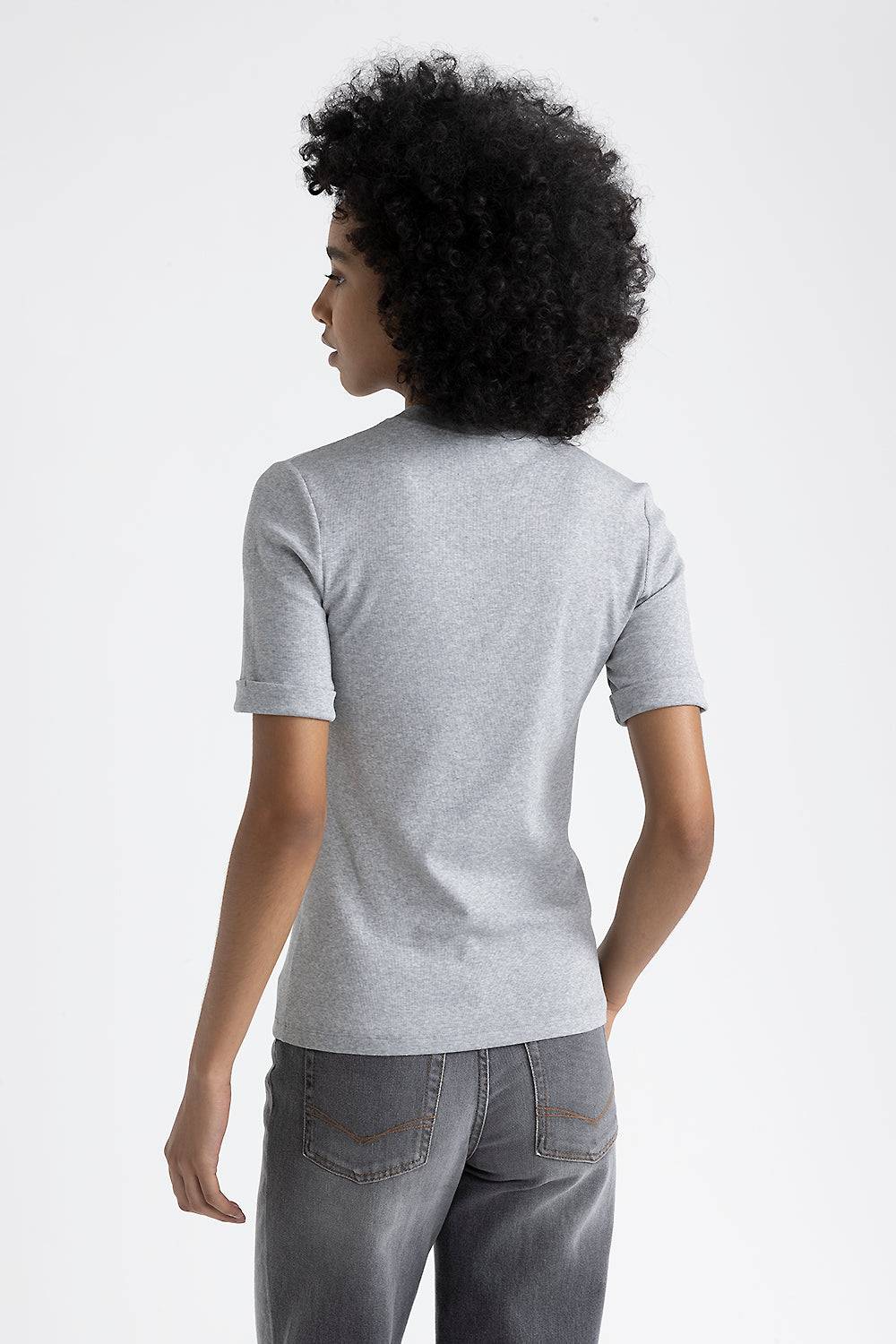 Peserico T-shirt in jersey con Punto Luce Fino Al -60%