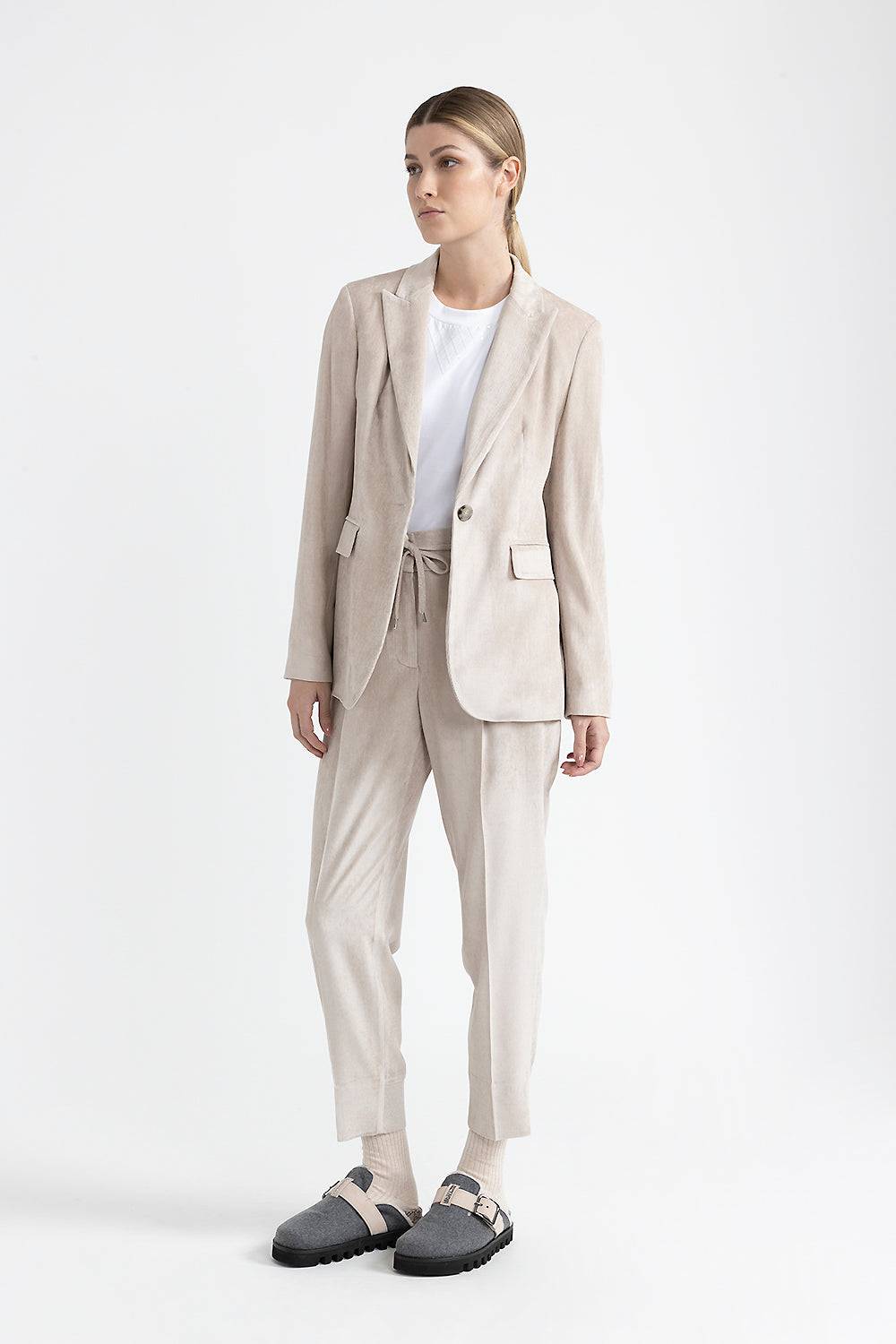 Peserico Blazer monopetto in velluto Offerta