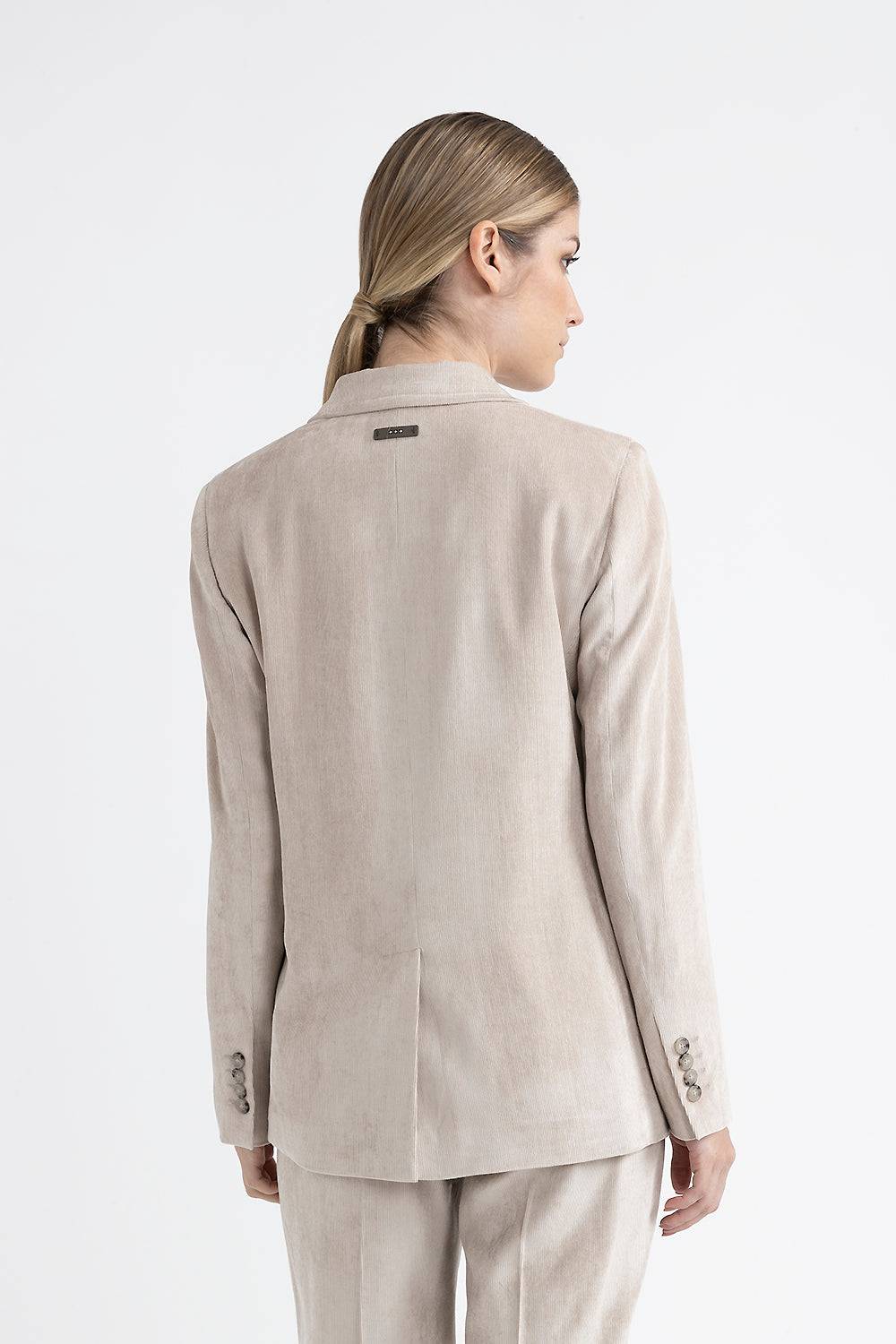 Peserico Blazer monopetto in velluto Offerta