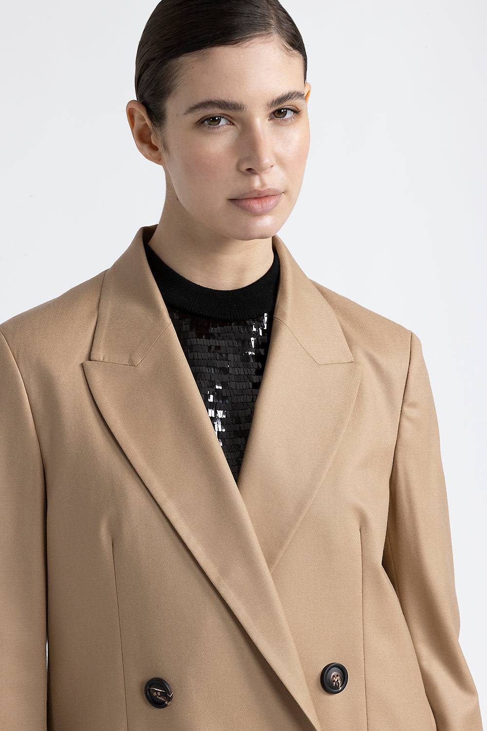 Peserico Blazer doppiopetto over in lana Online