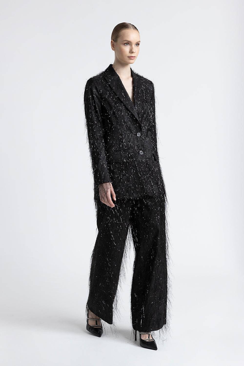 Peserico Blazer monopetto in misto viscosa con lurex Outlet