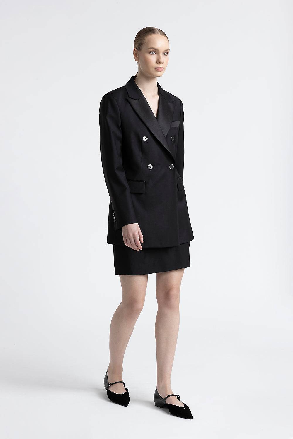 Peserico Blazer doppiopetto in twill di pura lana Saldi