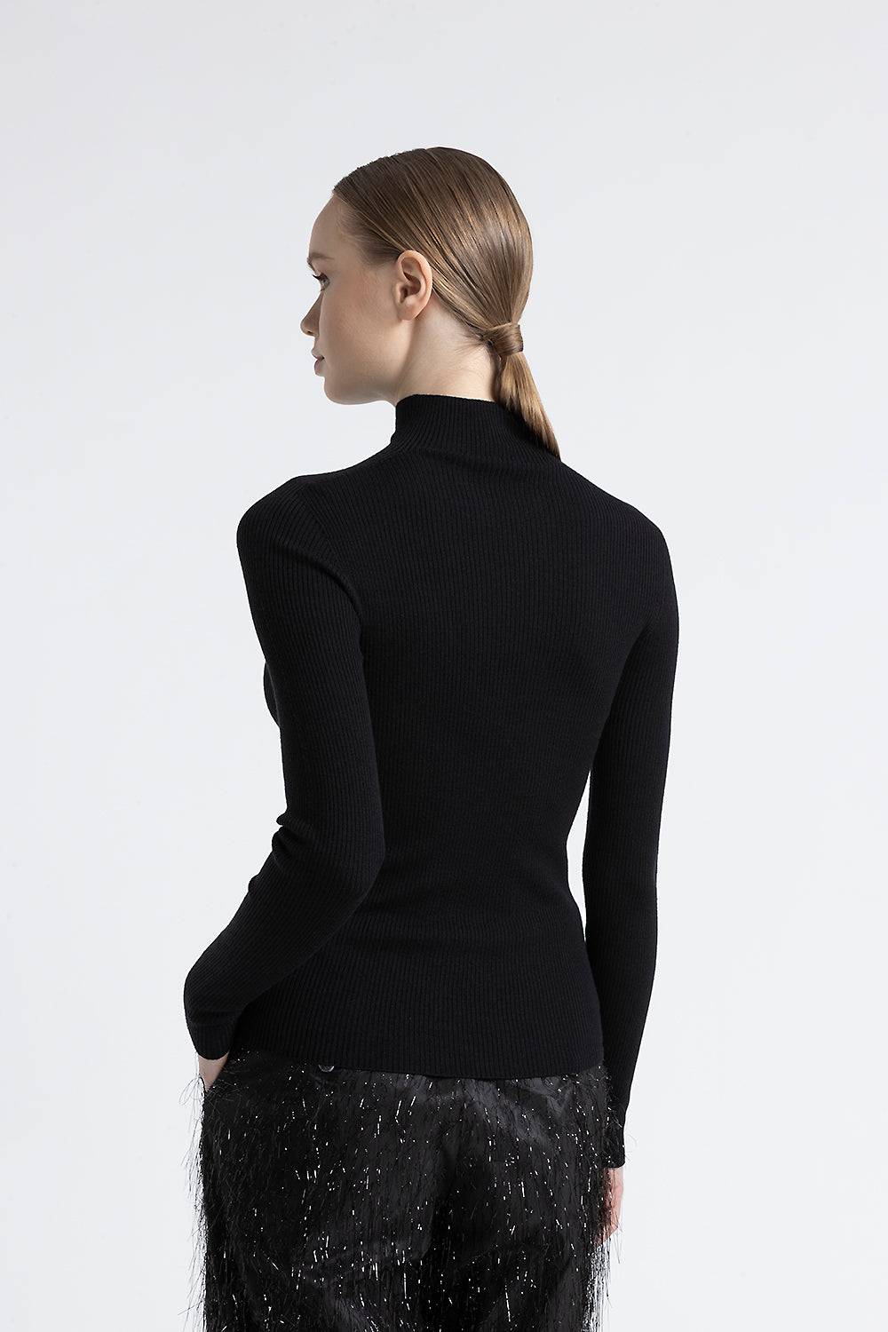 Peserico Maglia collo alto in pura lana vergine Nuovo