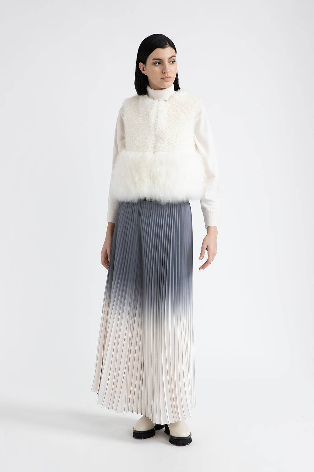 Peserico Gilet in vero pelo di capra cashmere Promozione Limitata