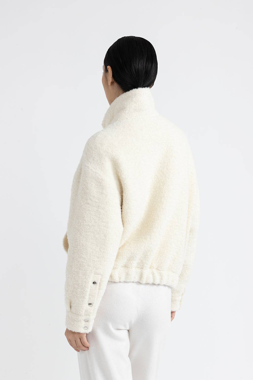 Peserico Giubbino in panno bouclè di lana e alpaca Shopping Online