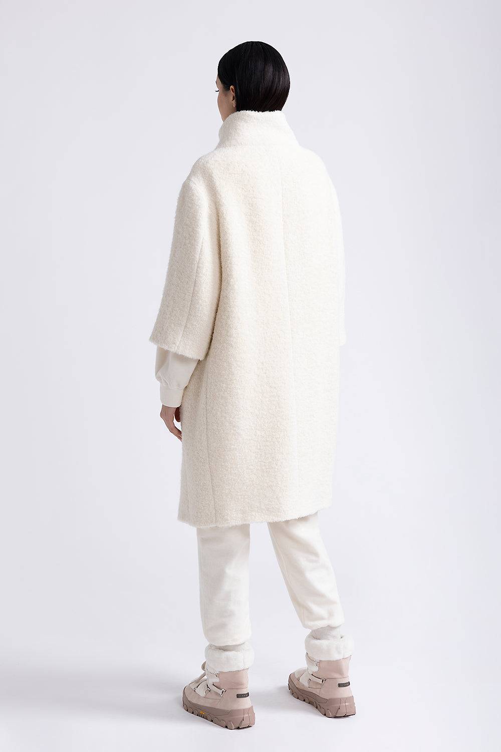 Peserico Cappotto in panno bouclè in lana e alpaca Convenienza