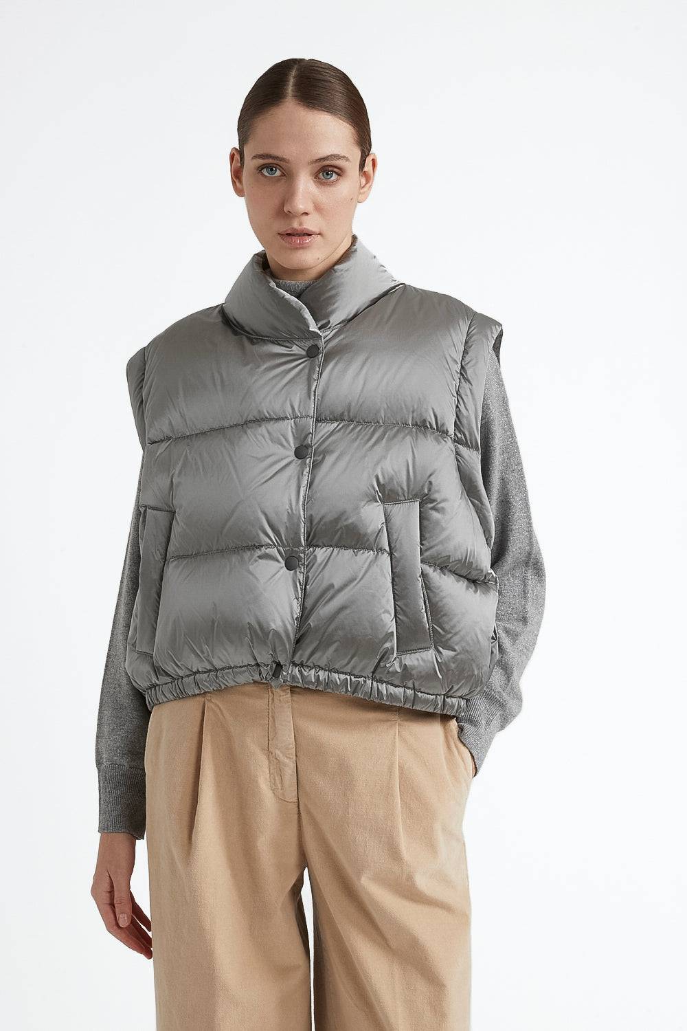Peserico Piumino in twill di nylon cangiante water repellent Presa