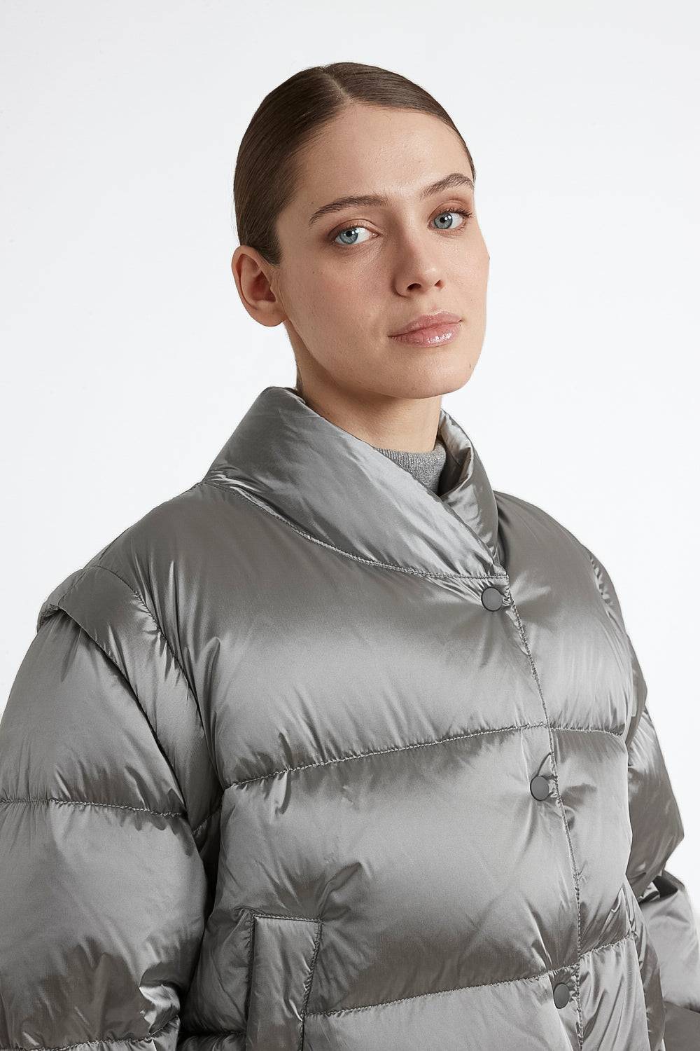 Peserico Piumino in twill di nylon cangiante water repellent Presa