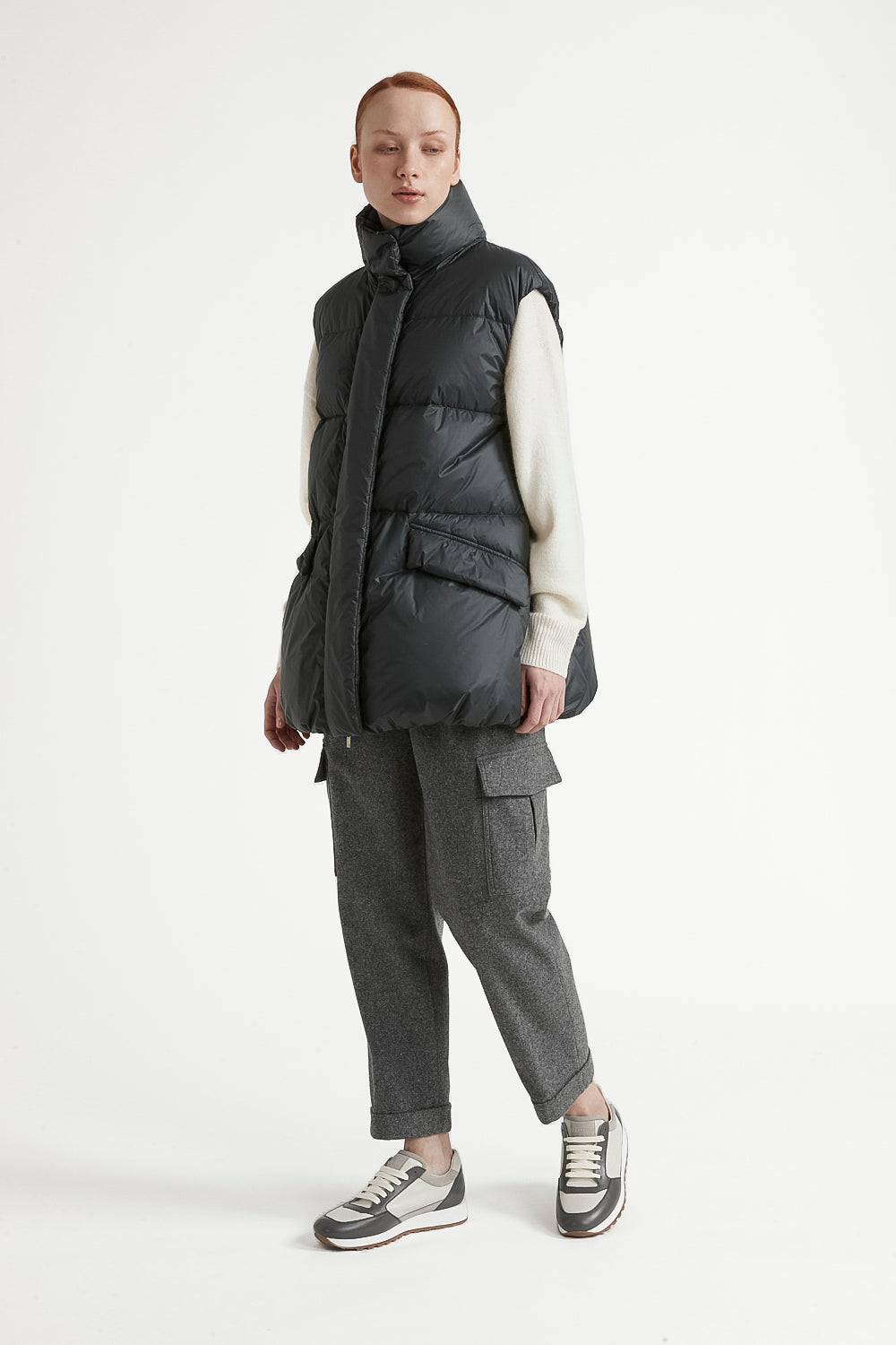Peserico Gilet a palloncino in piuma d'oca e nylon ultraleggero Offerta