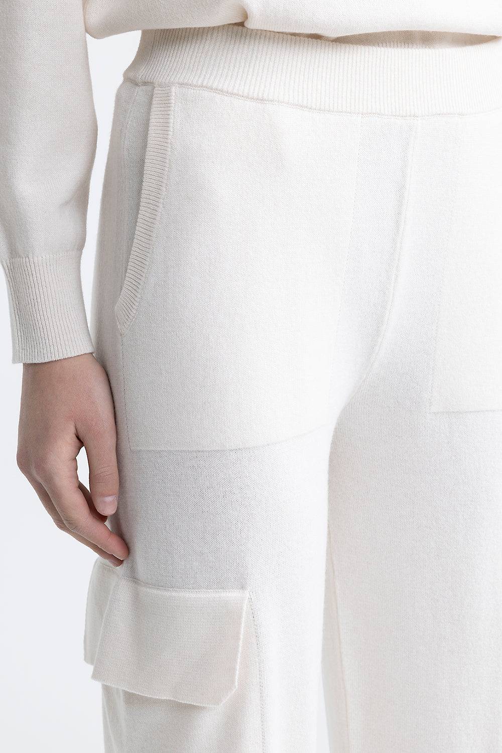 Peserico Pantalone baggy cargo in lana, seta e cashmere 2025