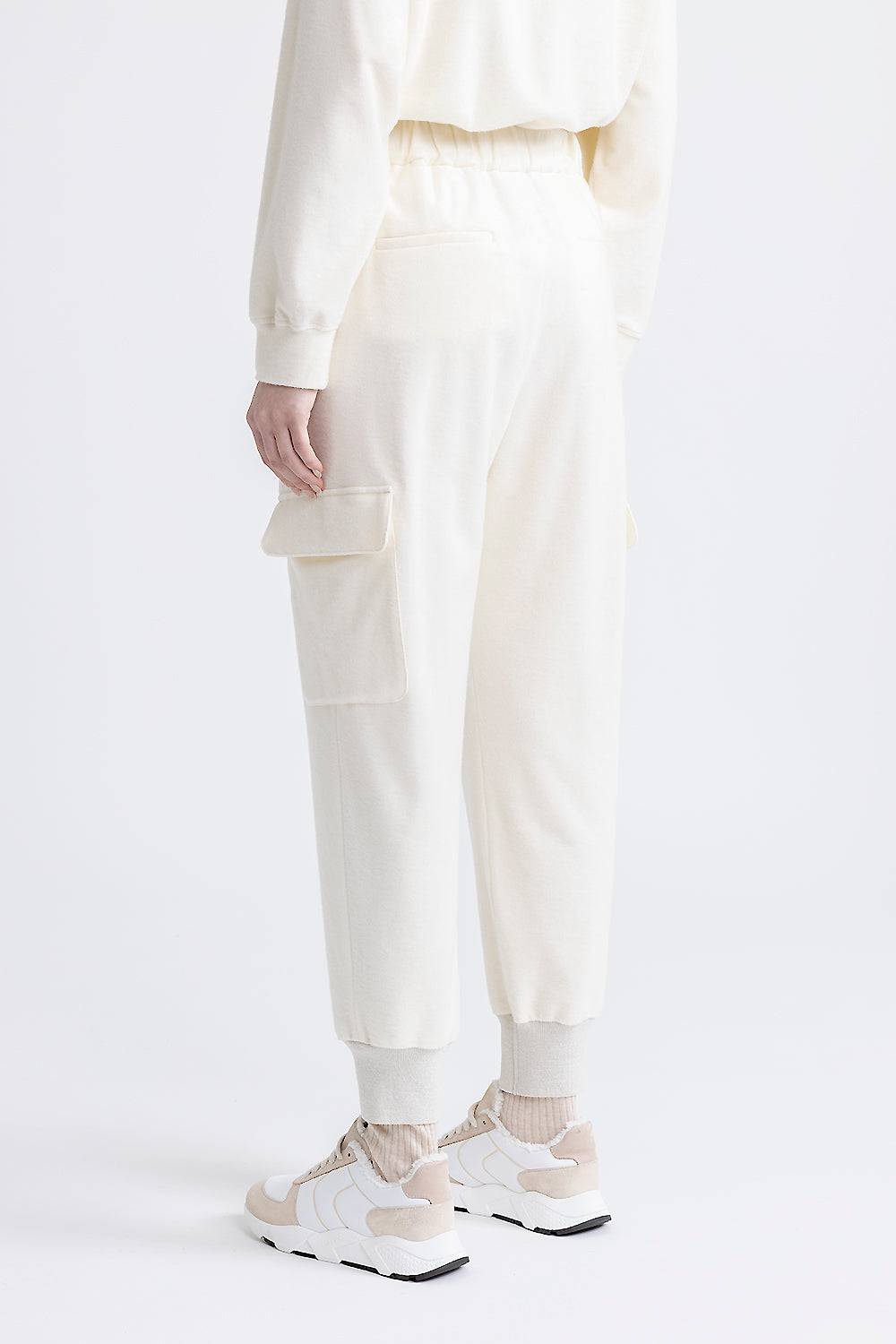 Peserico Pantalone jogger cargo in jersey di cotone Italy