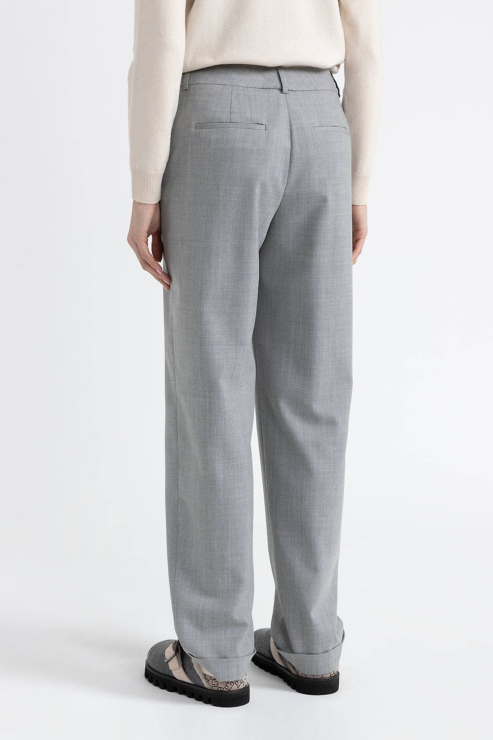Peserico Pantalone classic tailored in lana tecnica Trasporto libero internazionale