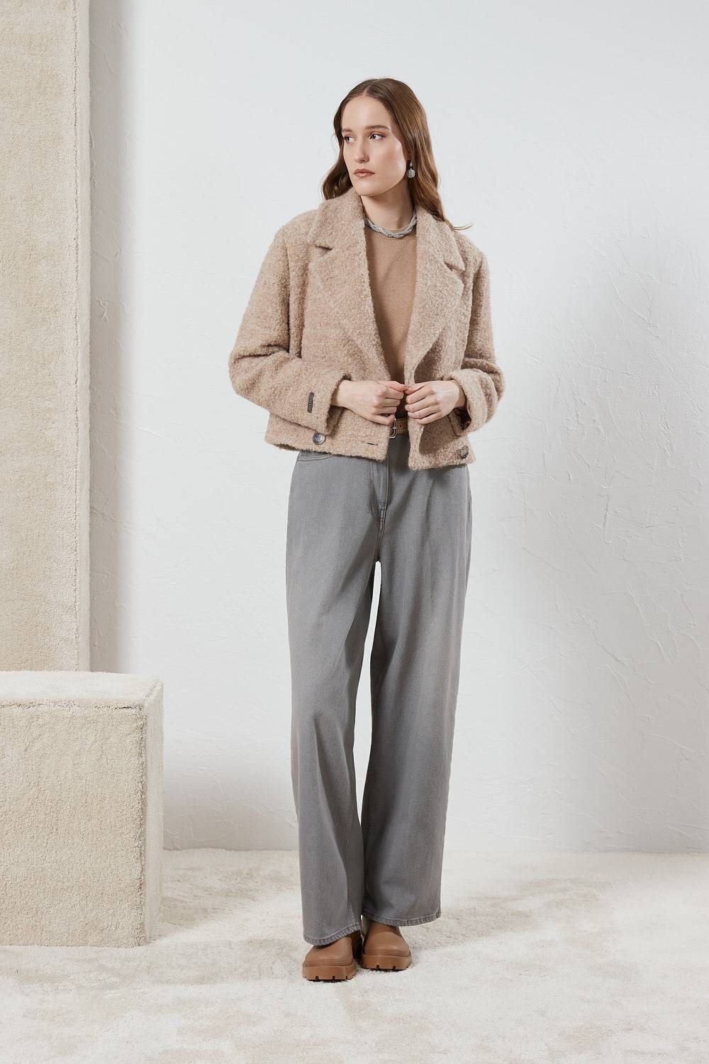 Peserico Pantalone baggy over in denim Nuovo