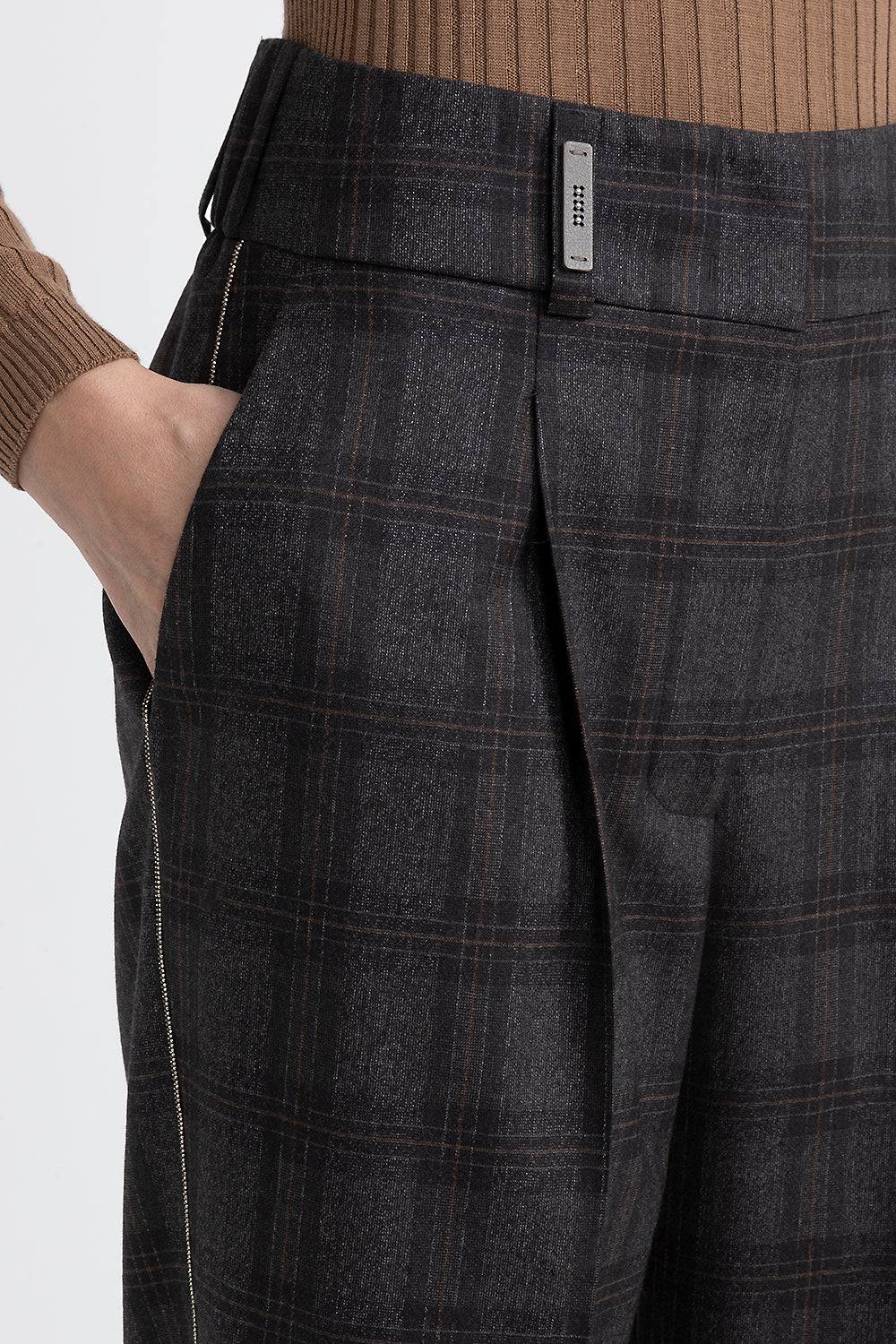Peserico Pantalone a sigaretta in pura lana Qualità