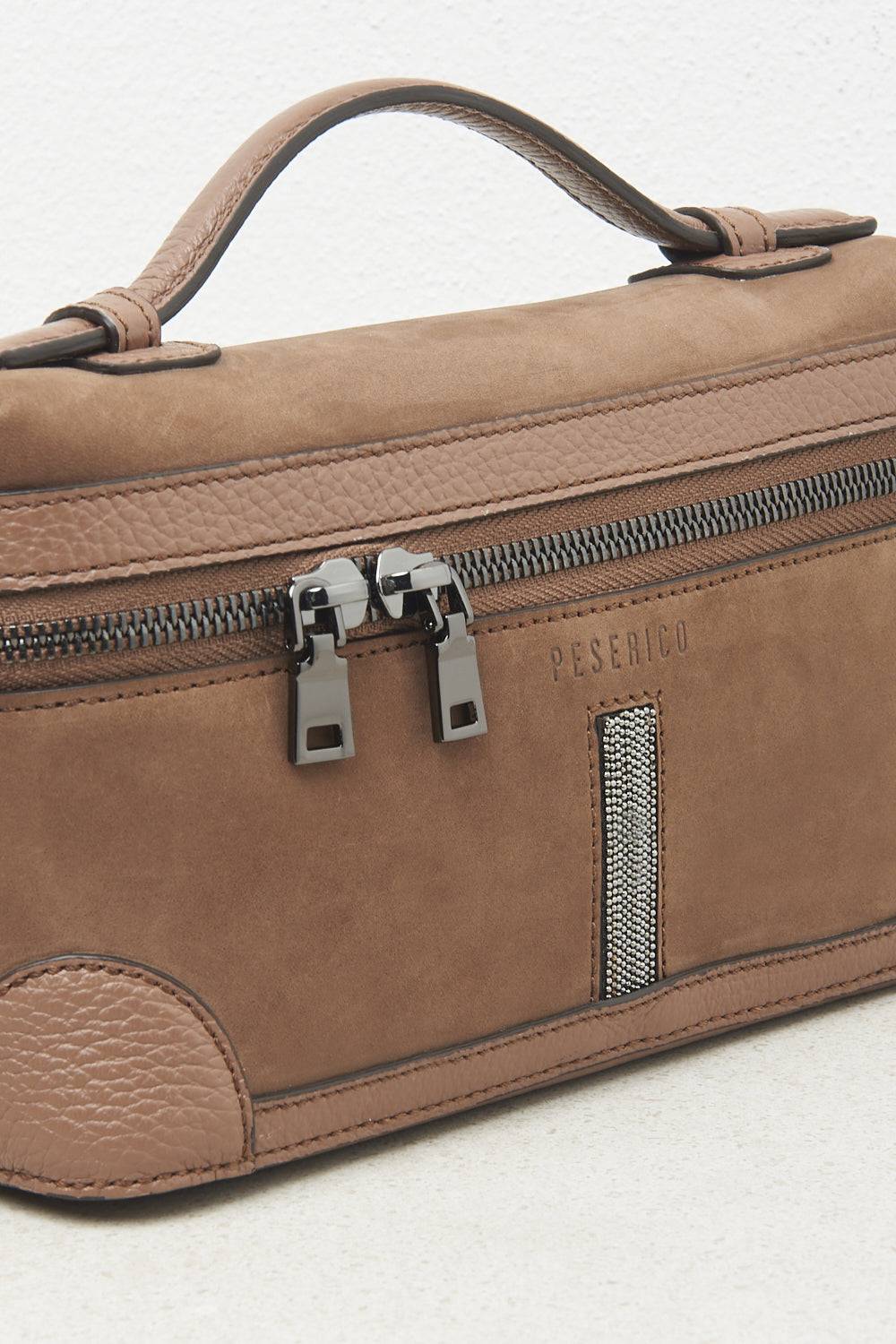 Peserico Valigetta in vera pelle con Punto Luce Shopping Online