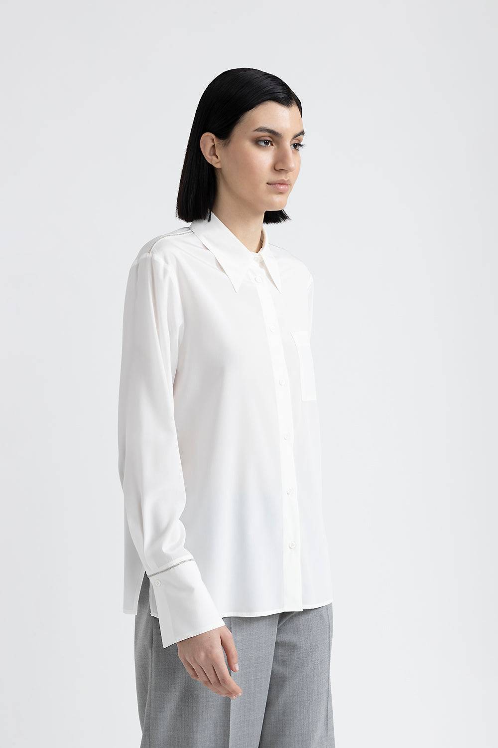 Peserico Camicia in seta con Punto Luce Online