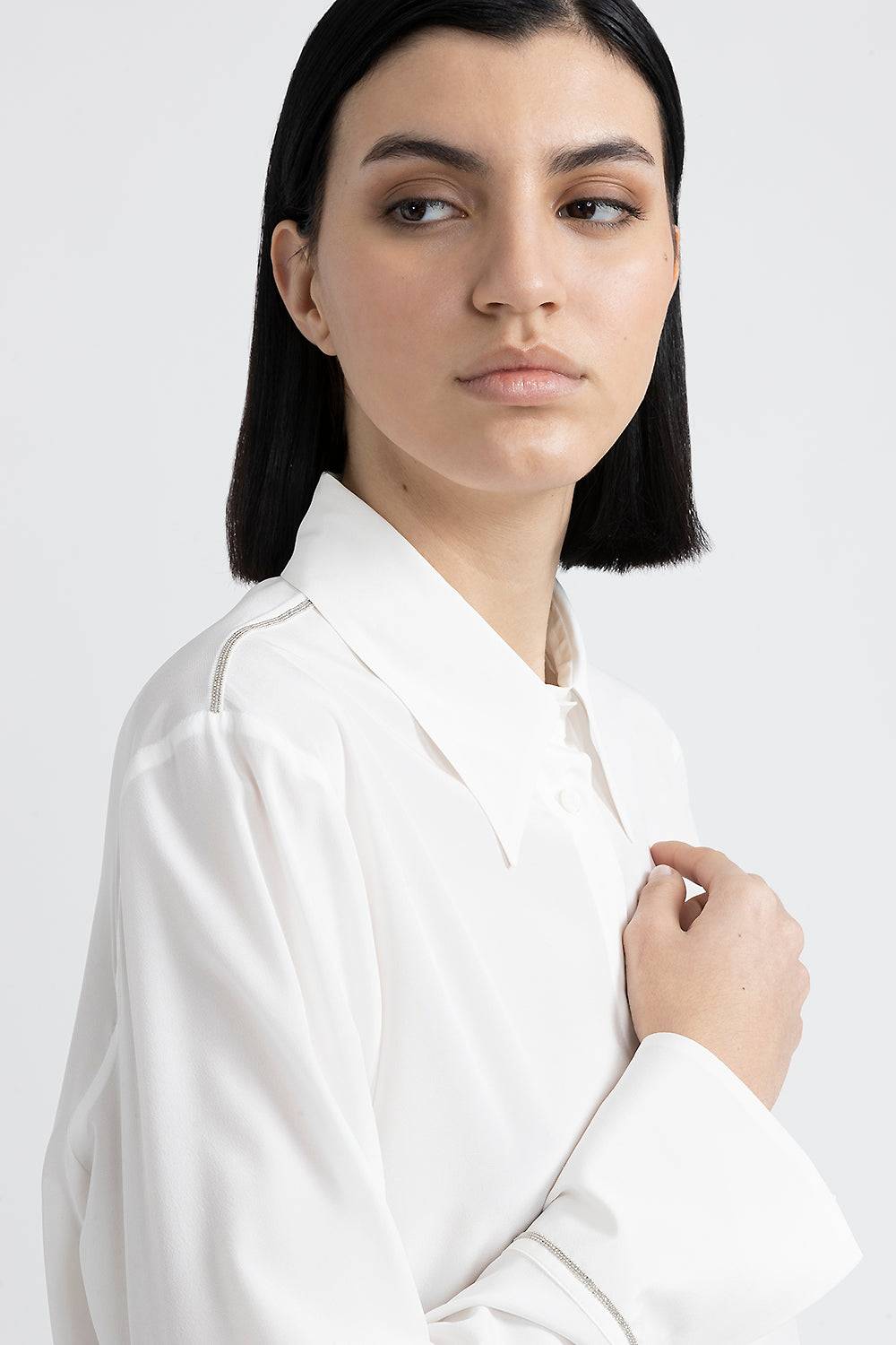 Peserico Camicia in seta con Punto Luce Online
