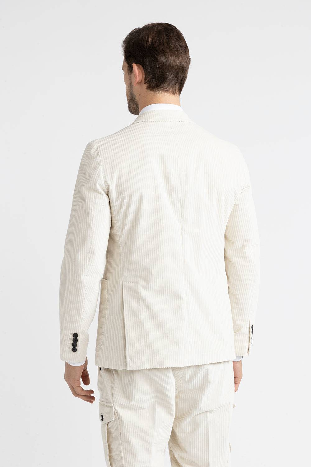 Peserico Blazer monopetto in velluto a costa francese Hotsell