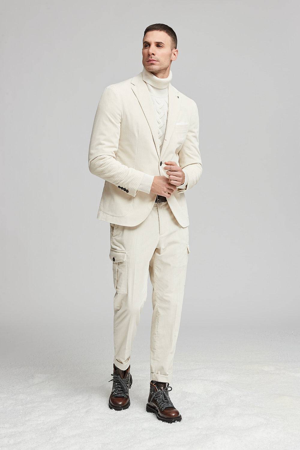 Peserico Blazer monopetto in velluto a costa francese Hotsell