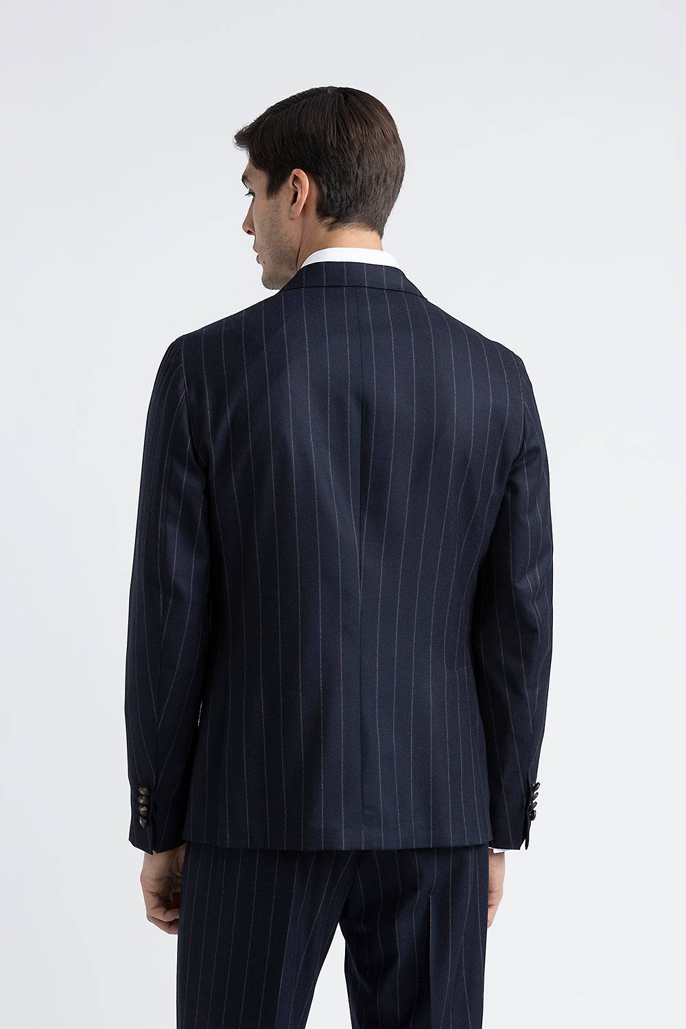 Peserico Blazer doppiopetto in lana gessata Vendita Calda