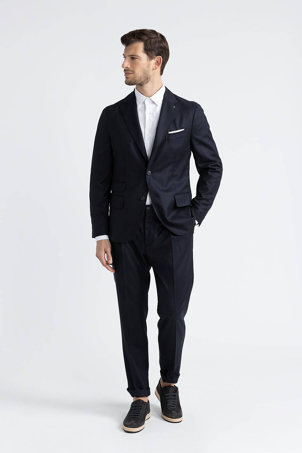 Peserico Blazer monopetto in pura lana vergine Saldi Di Fabbrica