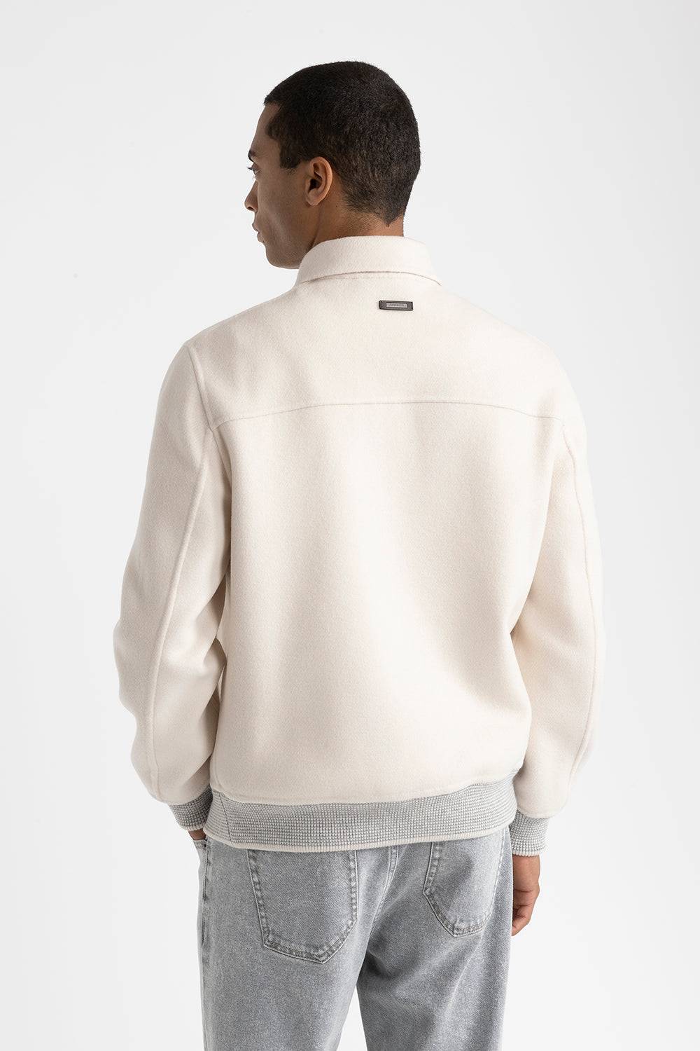 Peserico Giubbino in panno double di lana cashmere Italy