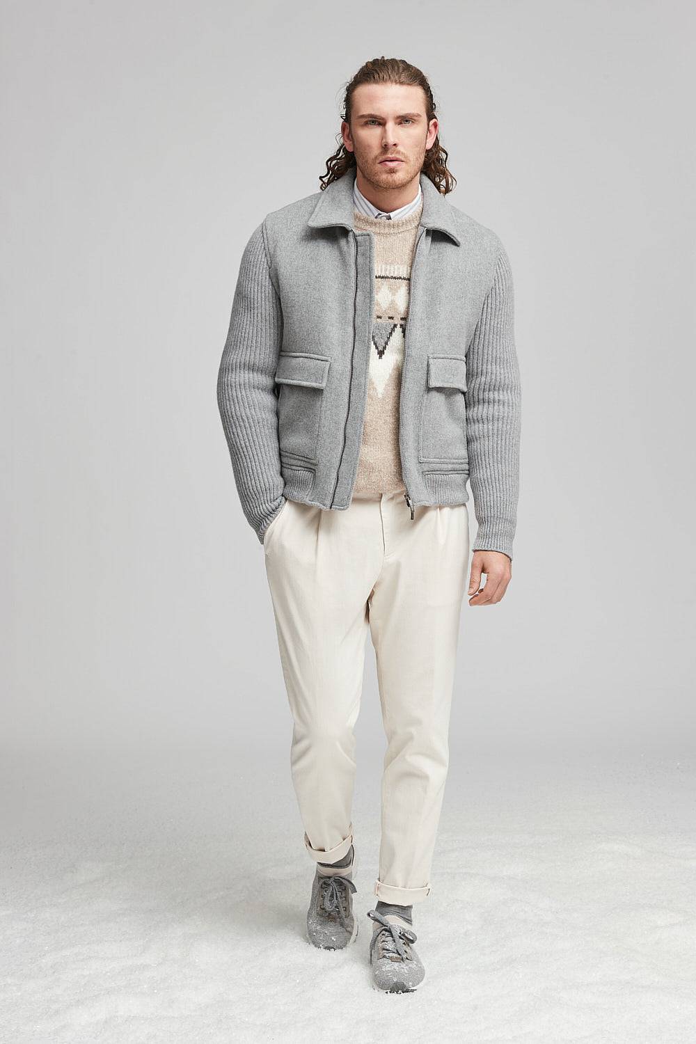 Peserico Giubbino in panno double di lana cashmere Italia