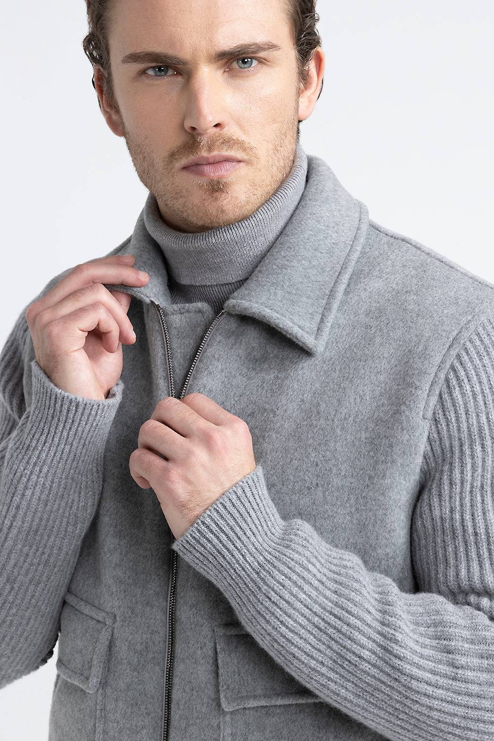 Peserico Giubbino in panno double di lana cashmere Italia