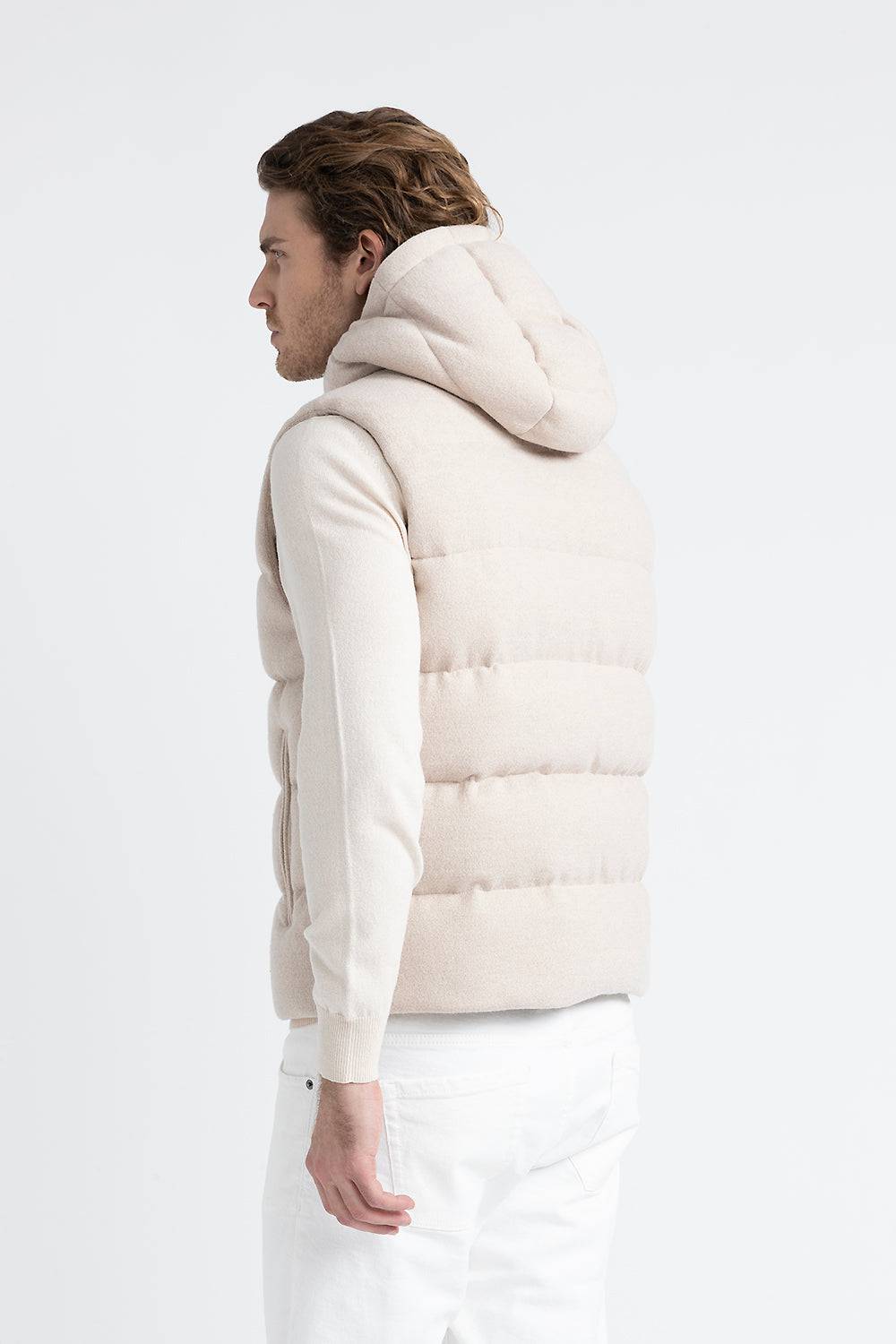 Peserico Gilet in piuma d'oca in lana e cashmere Qualità Garantita