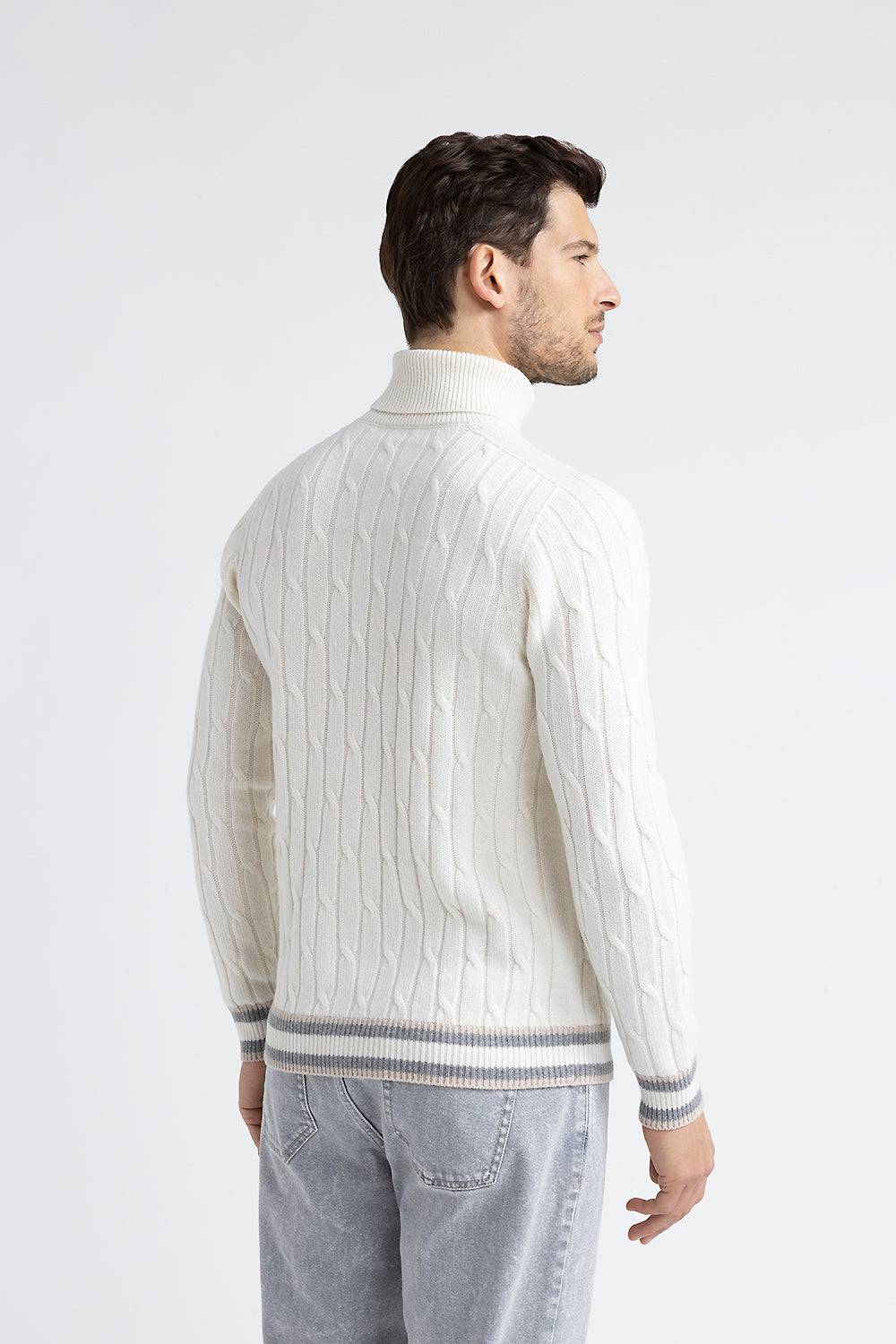 Peserico Maglia collo alto in lana merinos e cashmere Shopping Online